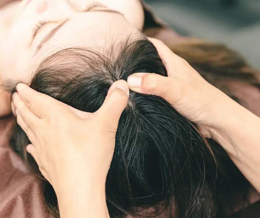 頭蓋骨調整ストレッチ